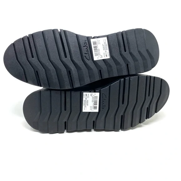 Clarks Loriini West Slip-On Wedge Shoes Wide Black Nubuck Comfort NIB - Picture 6 of 8